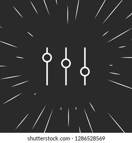 Outline equalizer icon illustration isolated vector sign symbol