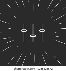 Outline equalizer icon illustration isolated vector sign symbol