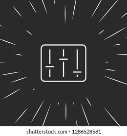 Outline equalizer icon illustration isolated vector sign symbol