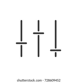 Outline equalizer  icon illustration vector symbol