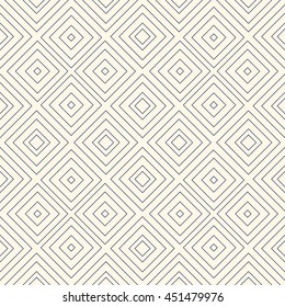 Outline ethnic abstract background. Seamless pattern with symmetric geometric ornament. Can be used for coloring books and pages, textile print, page fill. Vector illustration