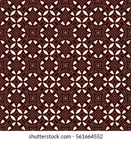 Outline ethnic abstract background. Seamless pattern with symmetric geometric ornament. Digital paper, textile print, page fill. Vector illustration.