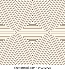 Outline ethnic and tribal abstract background. Seamless pattern with geometric ornament. Can be used for digital paper, textile print, page fill. Vector illustration