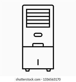 Outline evaporative cooler vector icon