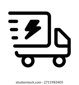 Icono de envío express para un envío rápido y un servicio de mensajería rápido.
