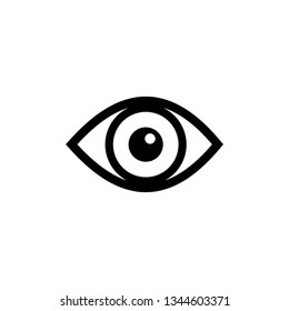 Outline eye isolated. Vector illustration.
