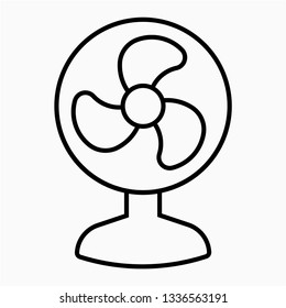 Outline fan vector icon