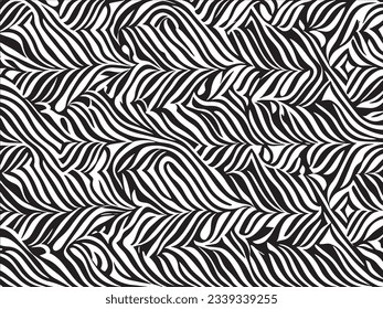 Outline feather seamless pattern. seamless pattern with feathers. Seamless pattern with abstract feather shape.