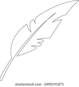 Esquema de Imagen de Vector de plumas o Clipart