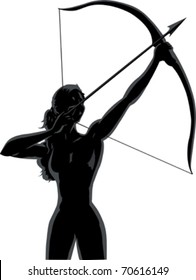 Outline female Archer