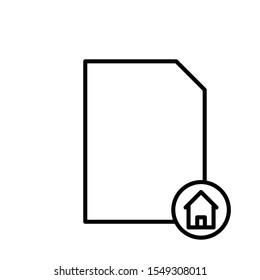 Outline file vector icon editable vector stroke