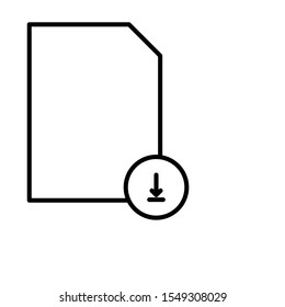 Outline file vector icon editable vector stroke