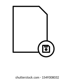 Outline file vector icon editable vector stroke