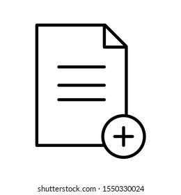 Outline file vector icon editable vector stroke