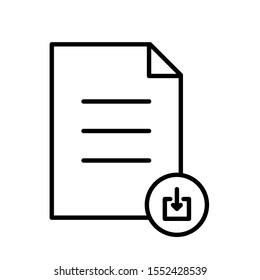 Outline file vector icon editable vector stroke