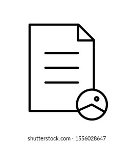 Outline file vector icon editable vector stroke