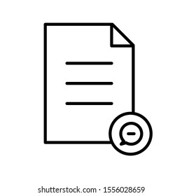 Outline file vector icon editable vector stroke