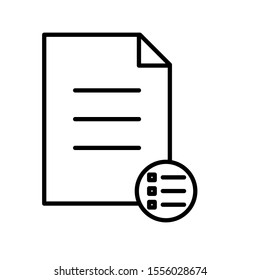 Outline file vector icon editable vector stroke