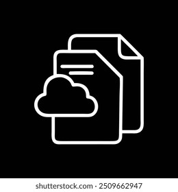 LOGOTIPO DE ARCHIVOS DE ESQUEMA EN FONDO NEGRO