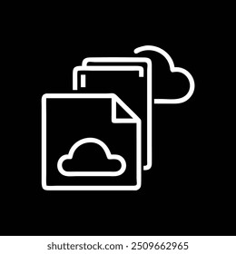 LOGOTIPO DE ARCHIVOS DE ESQUEMA EN FONDO NEGRO