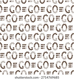Outline and filled coffee beans formed letters GO and Square shape represents Coffee strength level. Isolated Vector illustration Coffee Related Content Themed or Menu Cards Backdrop Banners, leaflets