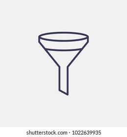 Outline filter icon illustration isolated vector sign symbol
