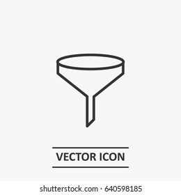 Outline filter  icon illustration vector symbol