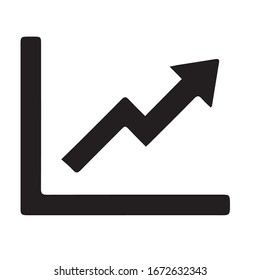 Rahmenfinanzierungs-Diagramm-Symbol für Vektorillustration von Webdesign einzeln auf weißem Hintergrund