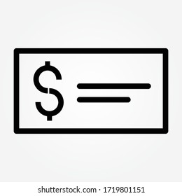 outline financial records icon vector illustration