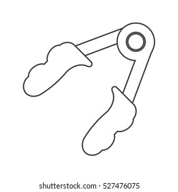 outline fitness gym equipment exercise icon