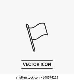 Outline flag  icon illustration vector symbol