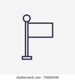 Outline flag  icon illustration vector symbol