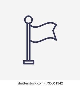 Outline flag  icon illustration vector symbol