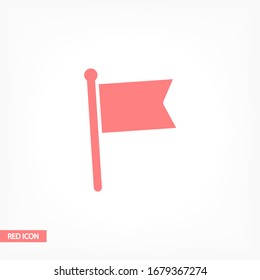Rahmenmarkensymbol einzeln auf Anhang, Flaggenlogo, Benutzeroberfläche. Bearbeitbares Strichcode-Flag. Vektorillustration. EPS10-Flagge.