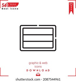 Outline flag icon. flag icon vector isolated on white background. Graphic design, material-design,  mobile application, logo, user interface. EPS 10 format vector