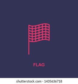 Outline flag icon.flag vector illustration. Symbol for web and mobile