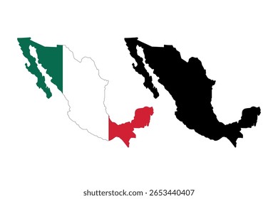 Outline and flag map of italy showing its distinctive boot shape and islands