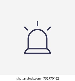 Outline flasher icon illustration vector symbol