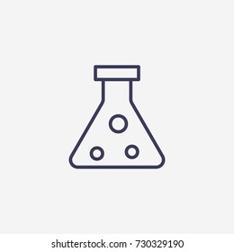 Outline flask icon illustration vector symbol