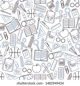 Outline flat back to  school pattern