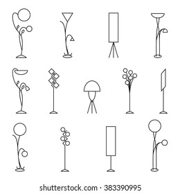 Outline floor lamp Set