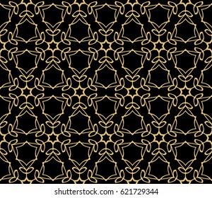 outline floral on sacred geometry pattern on color background. vector illustration. for design invitation, wallpaper, fabric