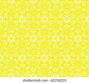 outline floral on sacred geometry pattern on color background. vector illustration. for design invitation, wallpaper, fabric