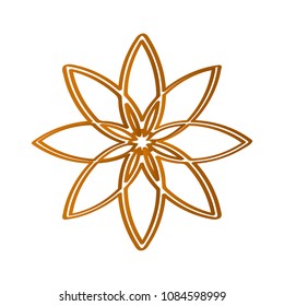Outline of a flower