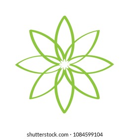 Outline of a flower