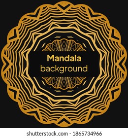 Outline flower mandala. decorative ornament. floral design element. vector illustration