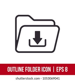 Outline Folder Icon