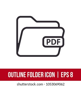 Outline Folder Icon