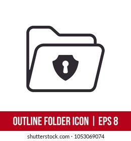 Outline Folder Icon