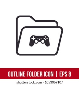 Outline Folder Icon